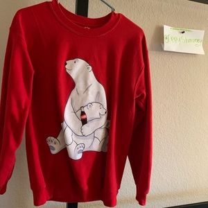 Polar bear Coco cola crew neck sweater ❣️